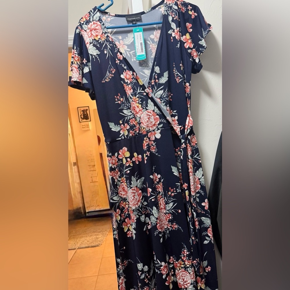 Floral Navy Maxi Dress